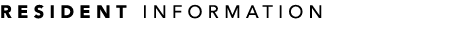 Resident Information
