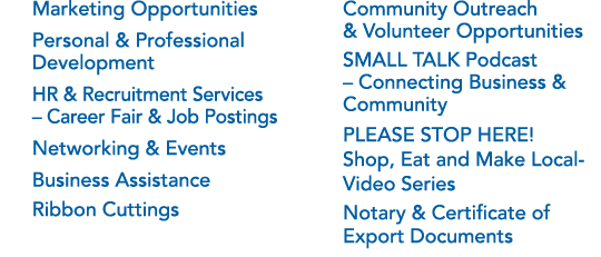 n Marketing Opportunities n Personal & Professional Development n HR & Recruitment Services – Career Fair & Job Posti...