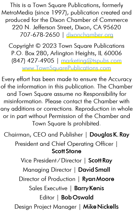 This is a Town Square Publications, formerly MetroMedia (since 1997), publication created and produced for the Dixon ...