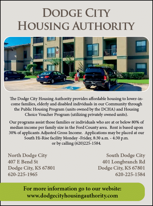 A flyer for the Dodge City Housing Authority. AI generated content