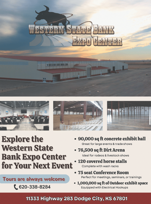 An advertisement for the Western State Bank Expo Center in Kansas City, Missouri. AI generated content