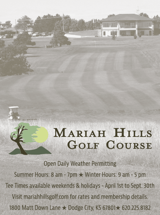 A flyer advertises a golf course with a tree in the background. AI generated content