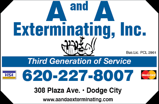 A business card for A & A Exterminating Inc. AI generated content