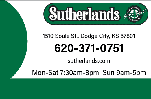A green and white sign advertising Sutherlands. AI generated content