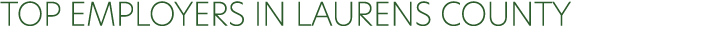 TOP EMPLOYERS IN LAURENS COUNTY