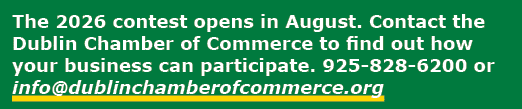 The 2026 contest opens in August. Contact the Dublin Chamber of Commerce to find out how your business can participat...