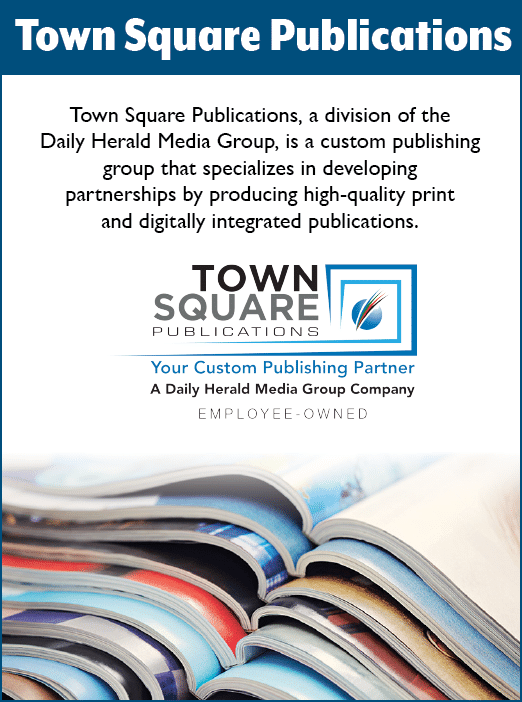 A stack of magazines with the name Town Square Publications on them. AI generated content