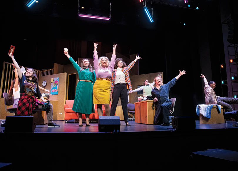 School of Theater performs 9 to 5, The Musical in the Harris Theater on the Fairfax Campus. Photo by Evan Cantwell/George Mason University