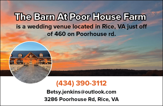 A wedding venue is located in Rice, VA. AI generated content