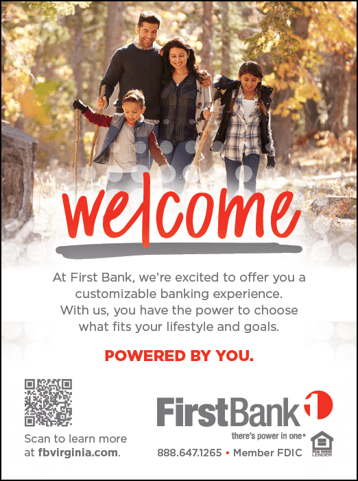 A family of four is shown on a First Bank advertisement. AI generated content