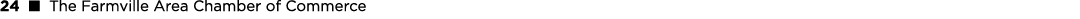 24 ■ The Farmville Area Chamber of Commerce 
