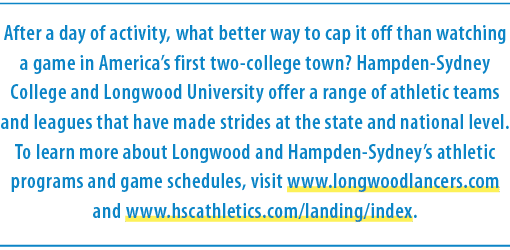 After a day of activity, what better way to cap it off than watching a game in America’s first two college town? Hamp...