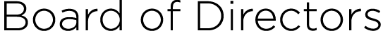 Board of Directors