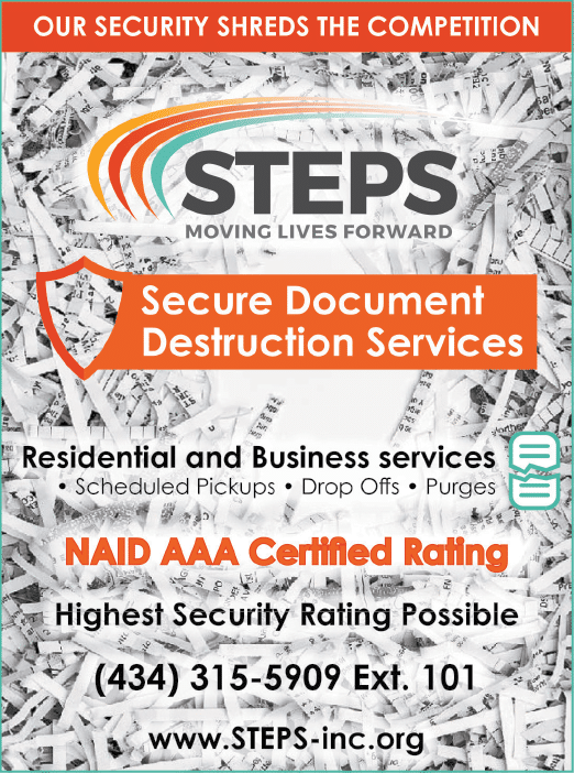 A flyer for a security shredding service. AI generated content