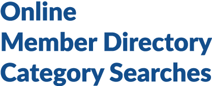 Online Member Directory Category Searches