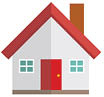 Illustration of a residence. House illustration.