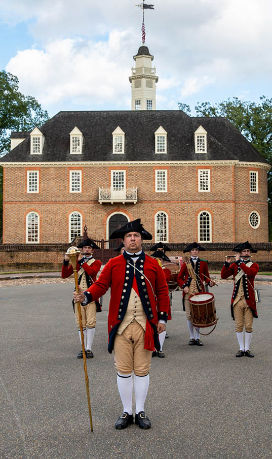 Williamsburg, Virginia, USA Sept 6, 2024 A Fife and Drum parade on the Duke of Gloucester Street