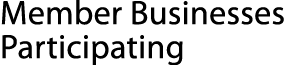 Member Businesses Participating