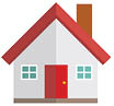 Illustration of a residence. House illustration.