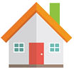 Illustration of a residence. House illustration.