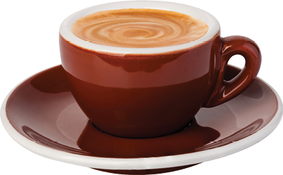 cup of coffee on white background