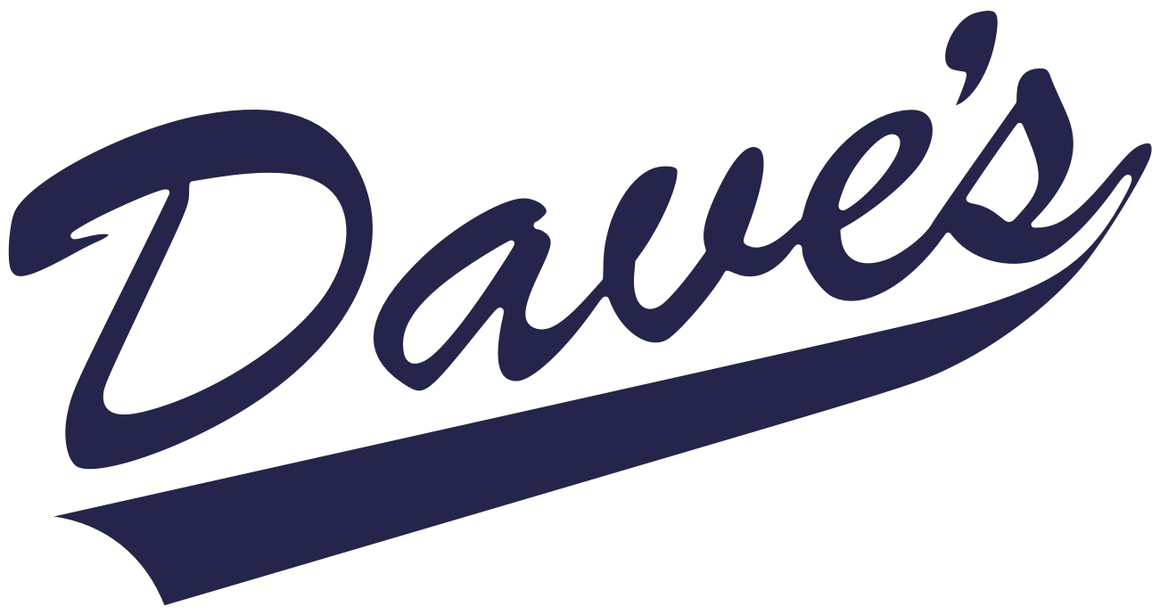 A logo for Dave's. Description generated by AI