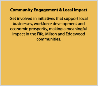 Community Engagement & Local Impact Get involved in initiatives that support local businesses, workforce development ...