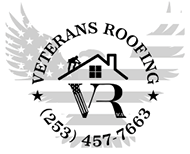 A logo for Veterans Roofing. Description generated by AI