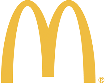 A yellow and red mcdonald's logo. Description generated by AI