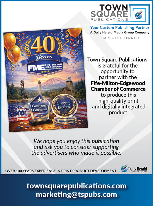 A poster advertising Town Square Publications. Description generated by AI