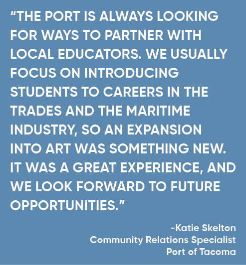 “The Port is always looking for ways to partner with local educators. We usually focus on introducing students to car...
