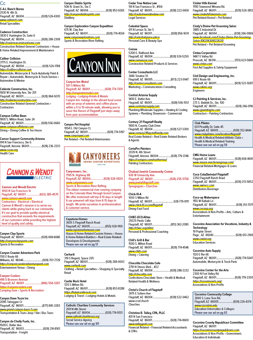 Cc C A L Ranch Stores 2530 N. 4th St. Flagstaff, AZ 86004 (928) 526 4300 www.calranch.com Retail Specialties Cadence ...