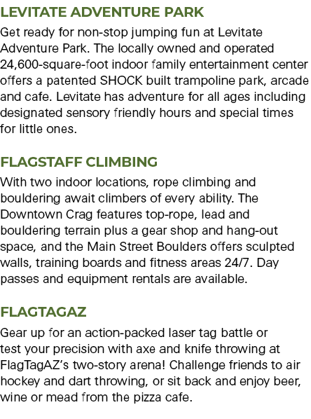 Levitate Adventure Park Get ready for non stop jumping fun at Levitate Adventure Park. The locally owned and operated...