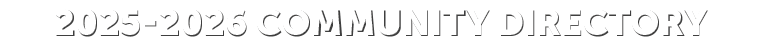 2025 2026 Community Directory