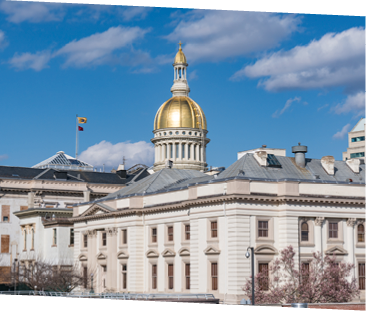 New Jersey state capitol building in Trenton