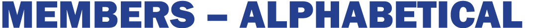 MEMBERS – ALPHABETICAL