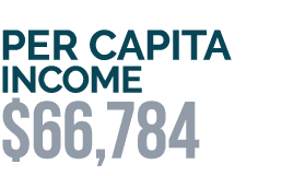 PER CAPITA INCOME $66,784
