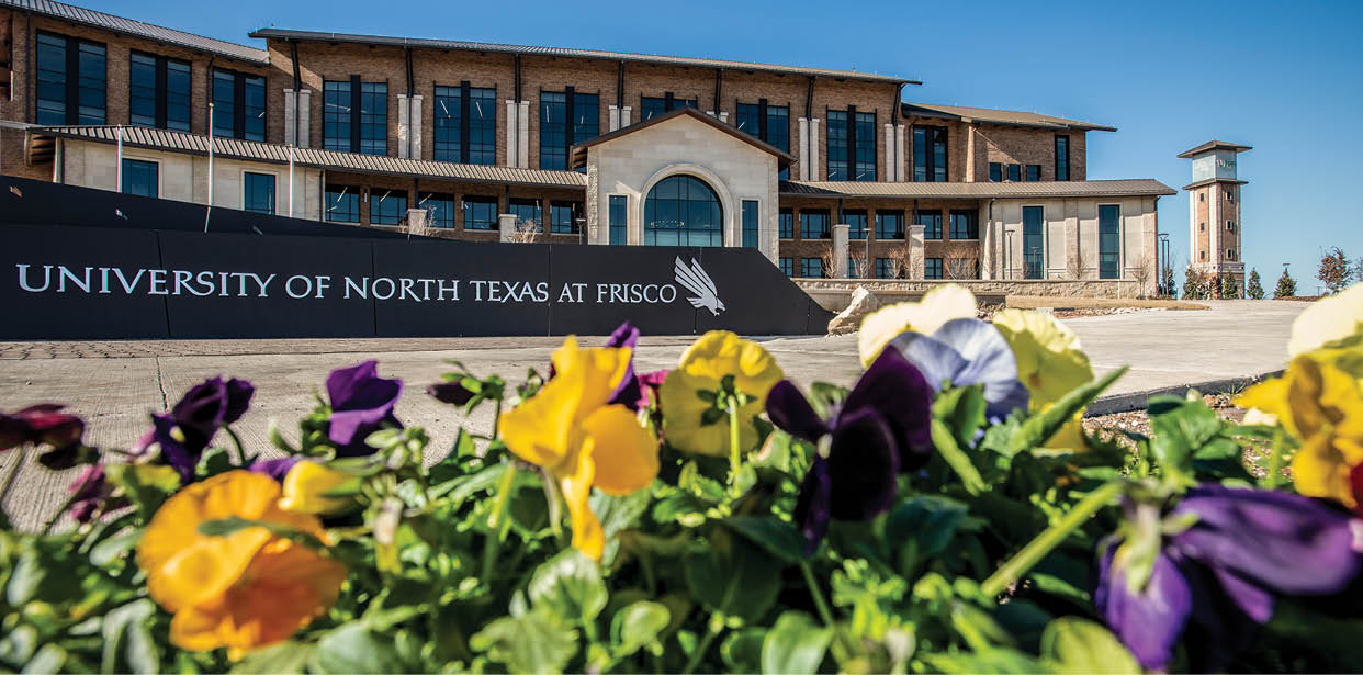 University of North Texas at Frisco exterior . Photographed on Dec. 5, 2022 (Ahna Hubnik / UNT)