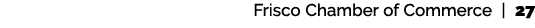 Frisco Chamber of Commerce | 27