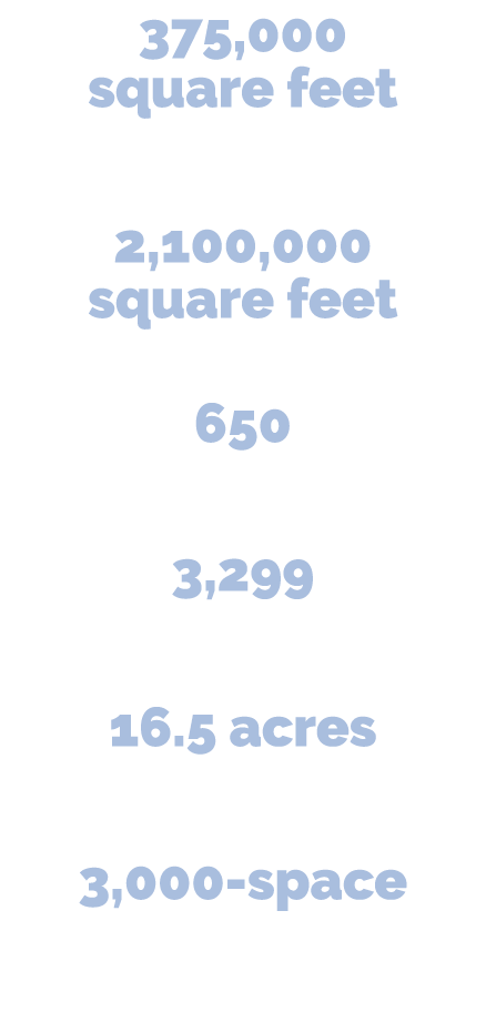 375,000 square feet of upscale retail, fine dining, and entertainment 2,100,000 square feet of premier Class A office...