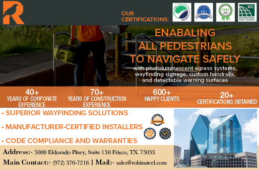 A person is standing next to a sign that says “Our Certifications: Enhancing All Pedestrians to Navigate Safely". AI generated content