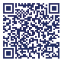 A purple QR code with a white background. AI generated content