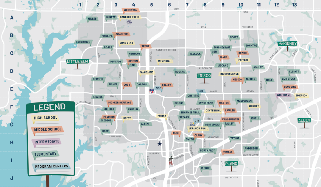 A map of a city with a green sign that says “Legend" on it. AI generated content