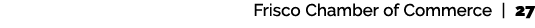Frisco Chamber of Commerce | 27
