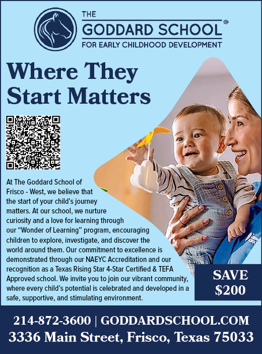 A flyer for Goddard School advertises a sale on their program. AI generated content