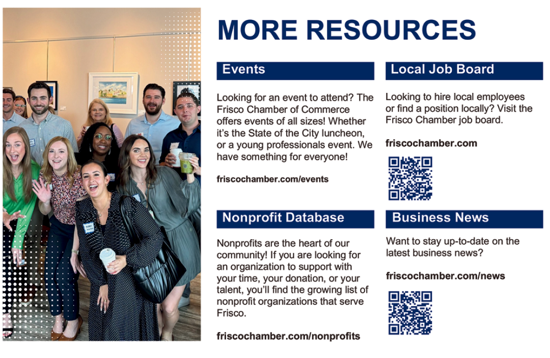 A group of people are posing for a picture in front of a sign that says “More Resources." They are standing in front of a local job board. AI generated content