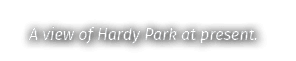 A view of Hardy Park at present 