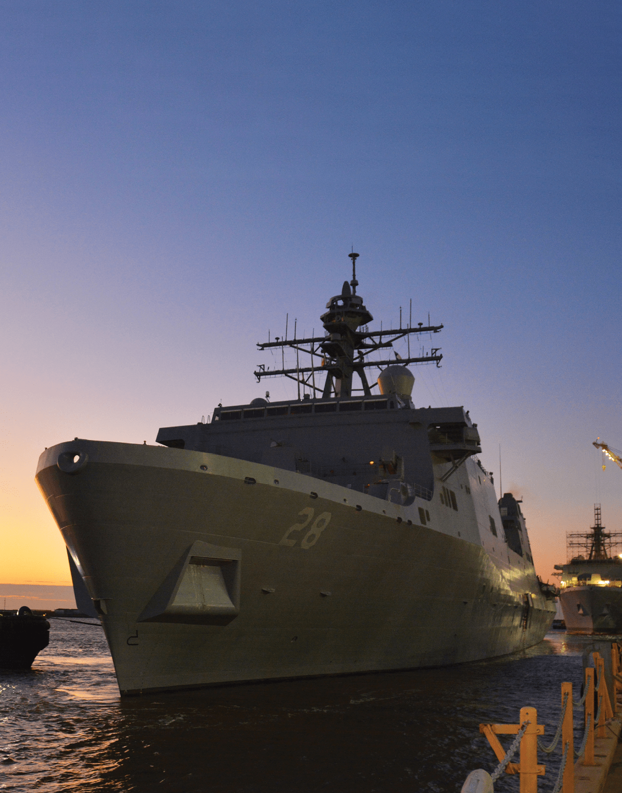 PASCAGOULA, Miss. - The future USS Fort Lauderdale (LPD 28) departed Huntington Ingalls Shipyard to conduct Acceptance Trials in the Gulf of Mexico. Acceptance Trials are the last significant milestone before delivery of the ship to the Navy later this year. (U.S. Navy photo by Mass Communication Specialist 2nd Class Dustin Knight/Released)