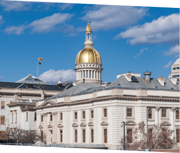 New Jersey state capitol building in Trenton