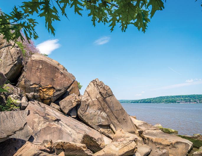 Hudson river in Palisades Interstate Park